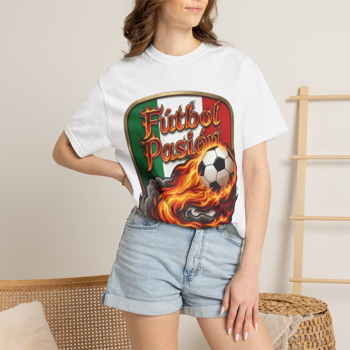 Unisex Short-Sleeve Fútbol Pasión T-Shirt